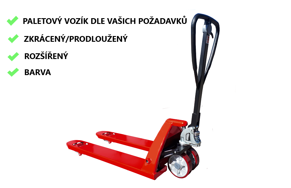 Paletový vozík PUR/PUR - 2300 kg, evropský výrobce