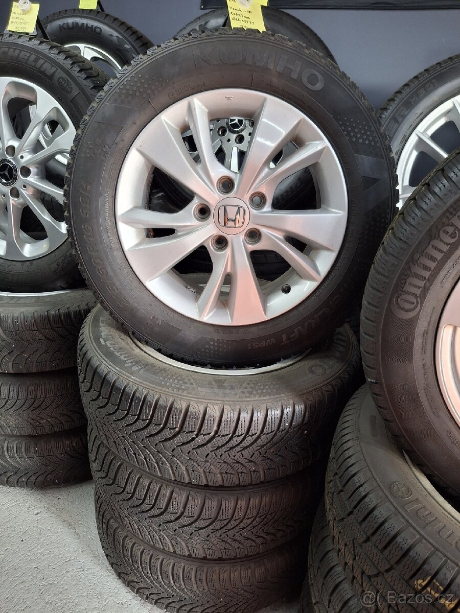 Alu kola Honda, R16 + zimní pneu 215/60 R16