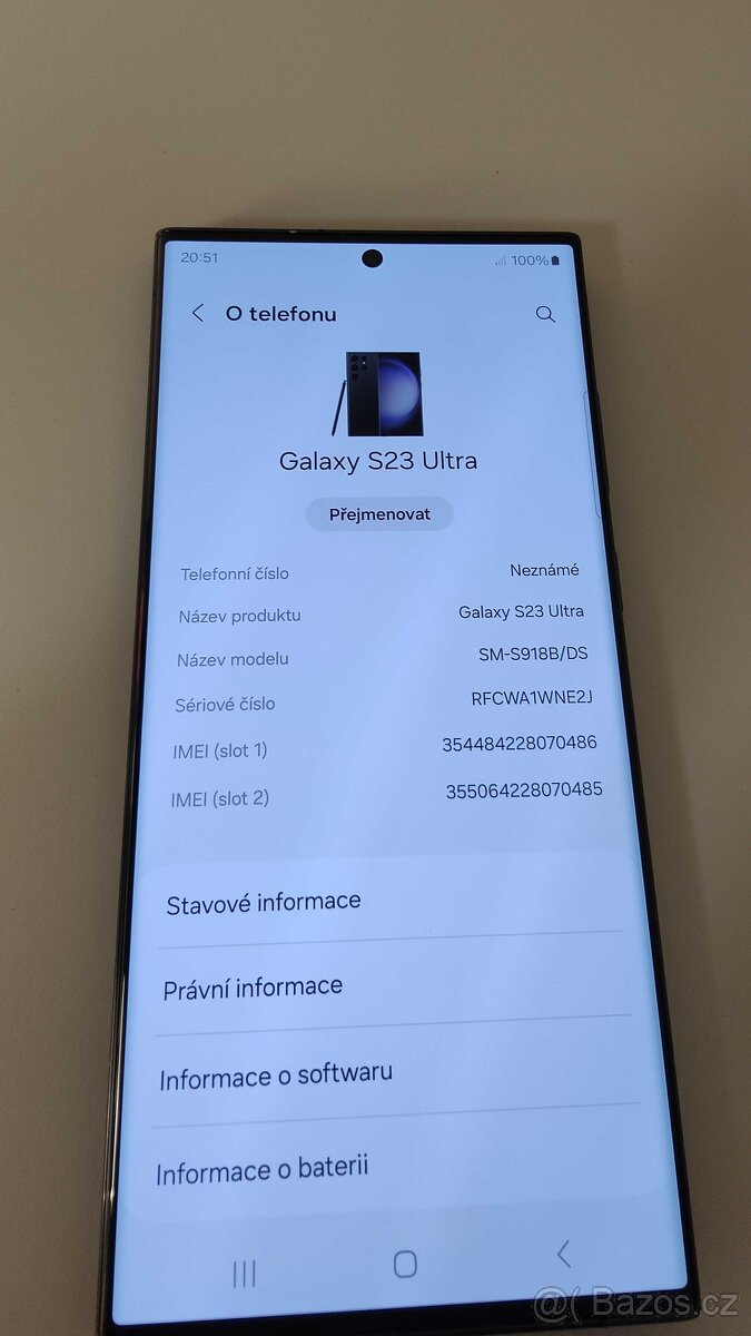 Samsung Galaxy S23 Ultra (S918B) 12GB/512GB, Phantom Black
