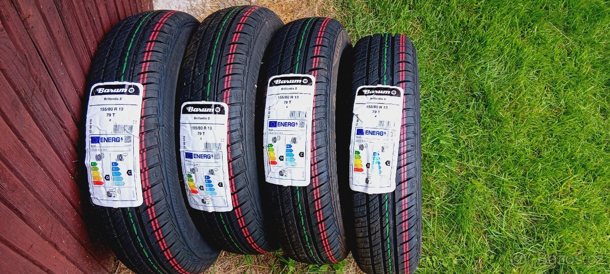 Nové nepoužité letní pneu Barum Brilantis 2 155/80 R13