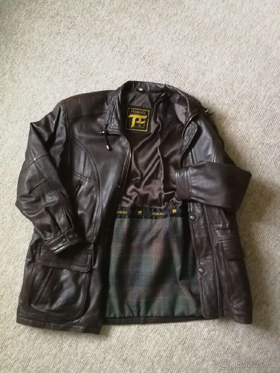 Pánská kožená parka