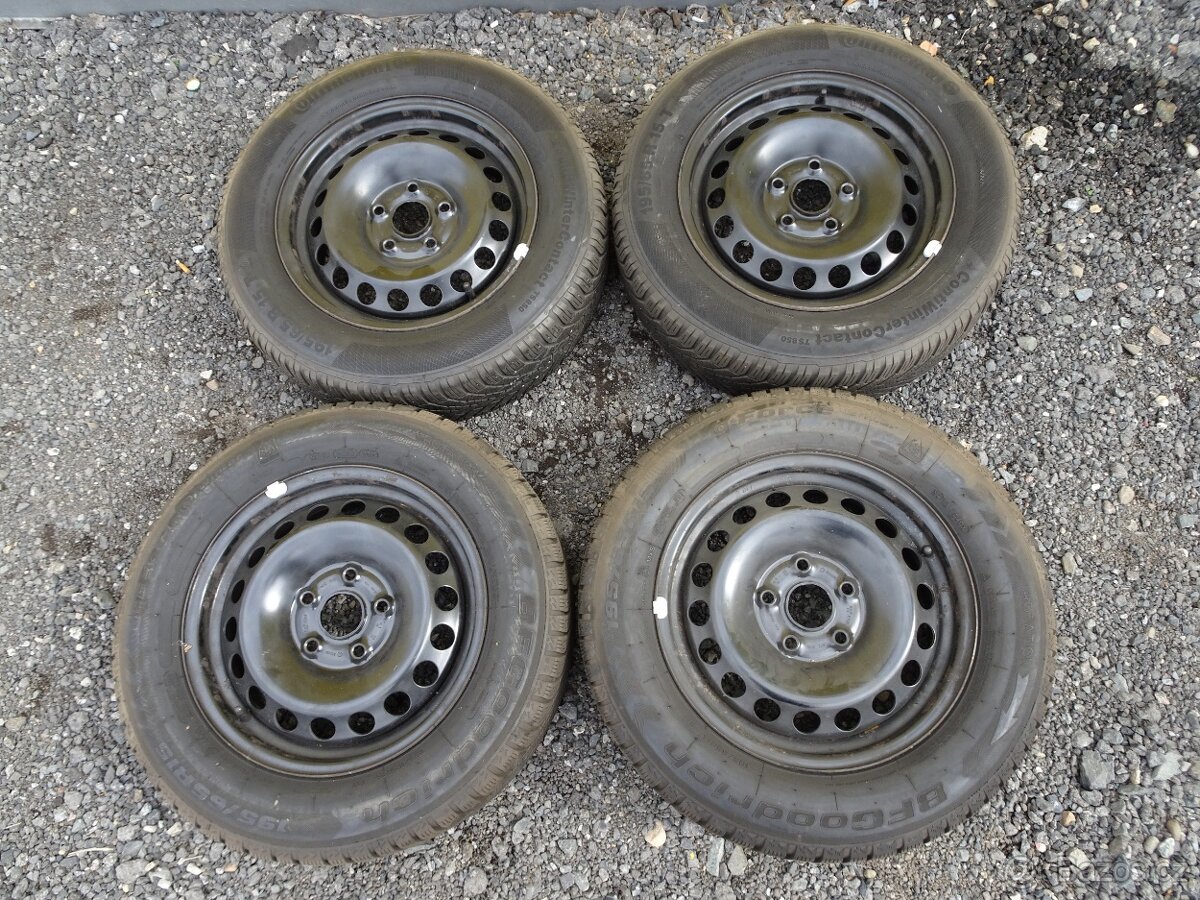 Škoda Octavia II. – zimní kola (disky+pneu 195/65 R15)