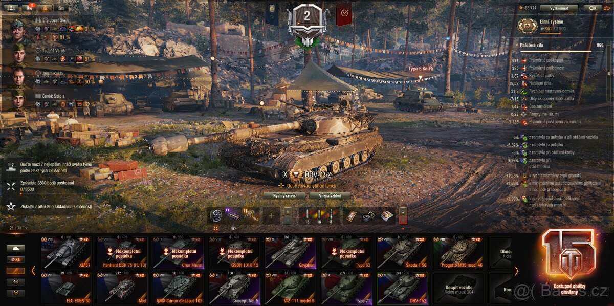 World of Tanks účet
