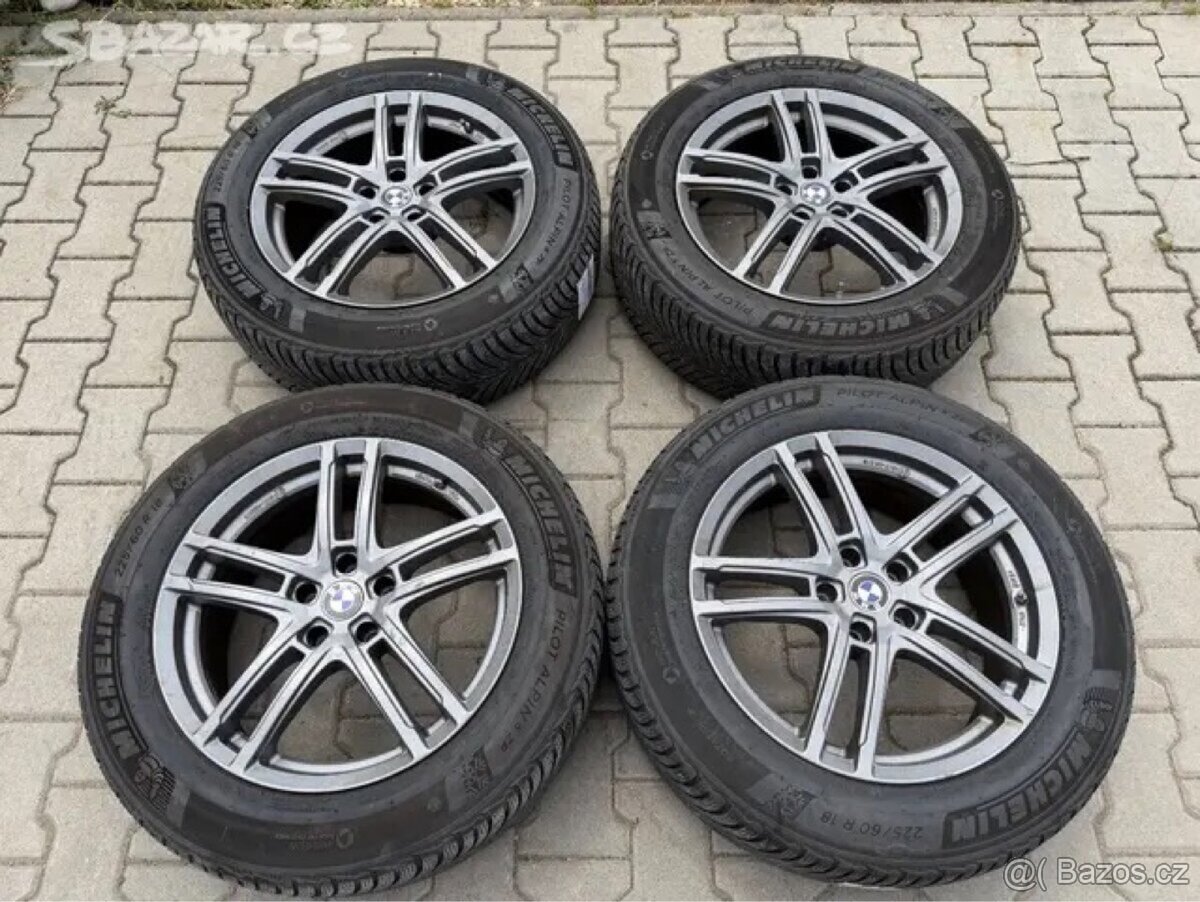 4x al kola 5x112 18 + pneu zimní 225/60 R18