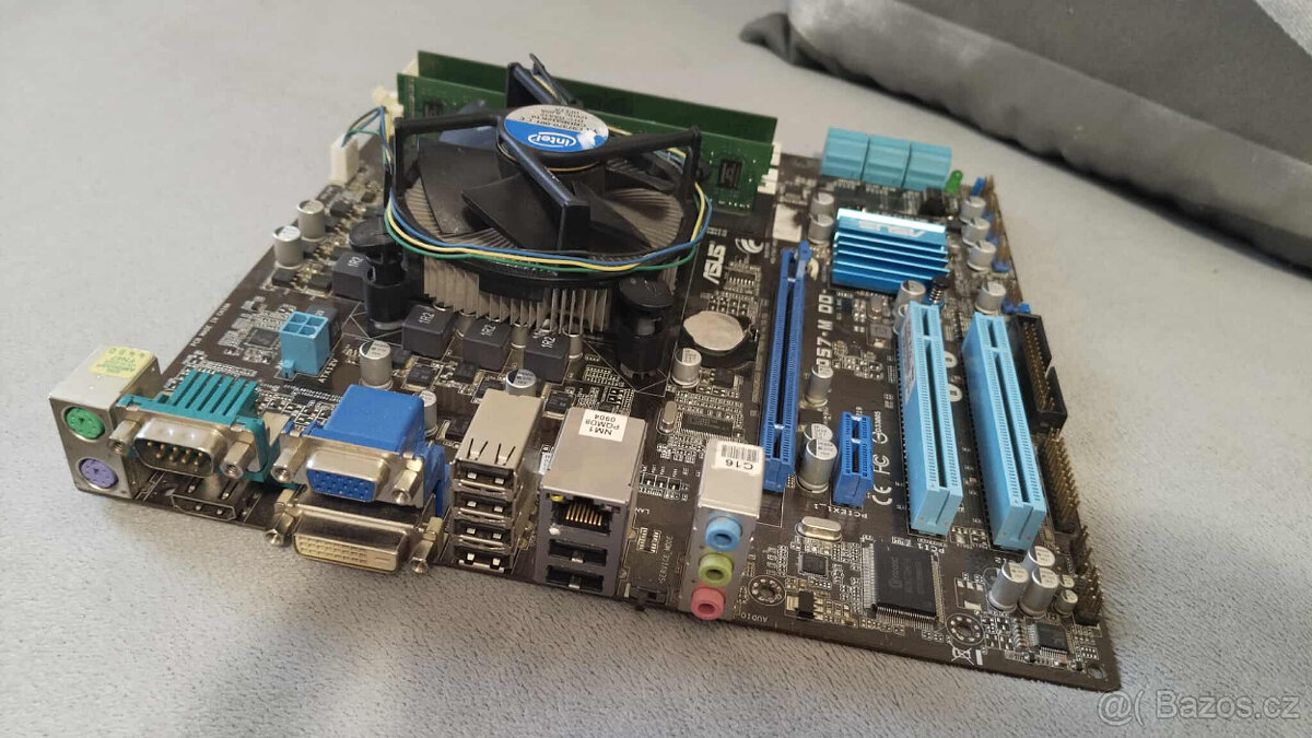 ASUS P7Q57-M DO + Core i5 + 4gb ddr3 + chladič