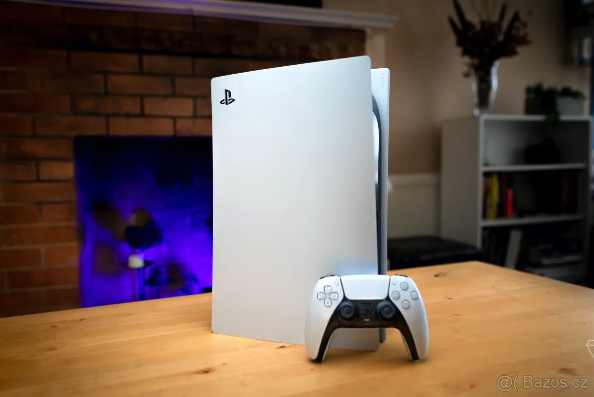 PlayStation 5 s mechanikou + 11 hier + 1 ovládač – perfektný