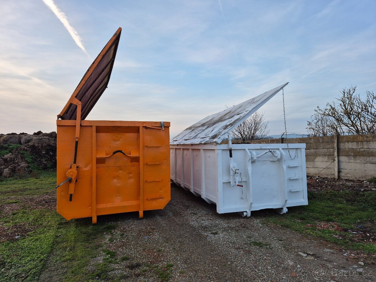 Kontejnery s otvírací střechou 3ks