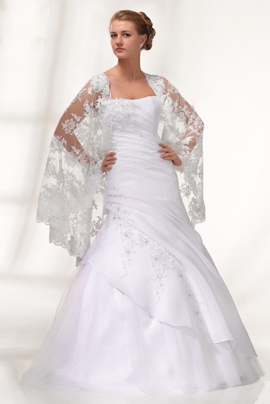 Levné svatební šaty vhodné i na věneček ve vel.44