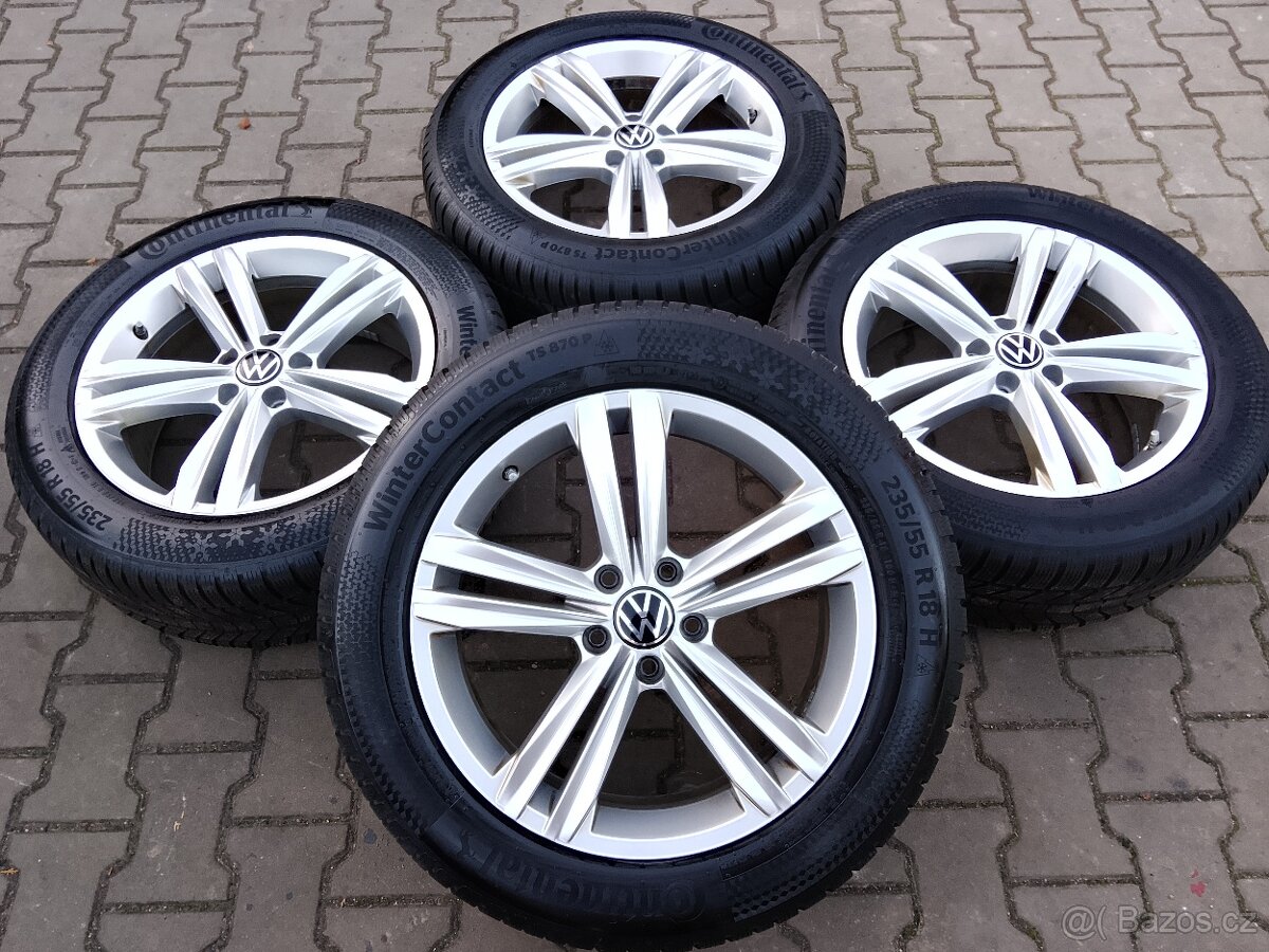 Zimní alu disky originální VW Tiguan 5x112 R18