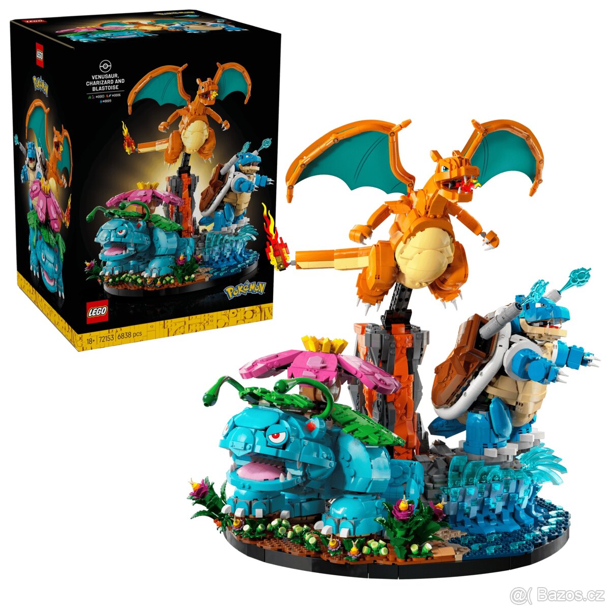 Lego pokémon 72153 Venusaur, Charizard and Blastoise
