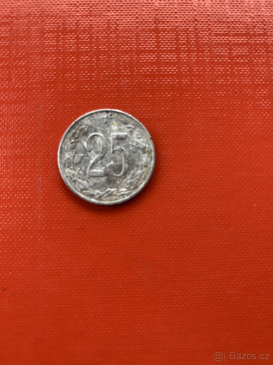mince 25 haléřů