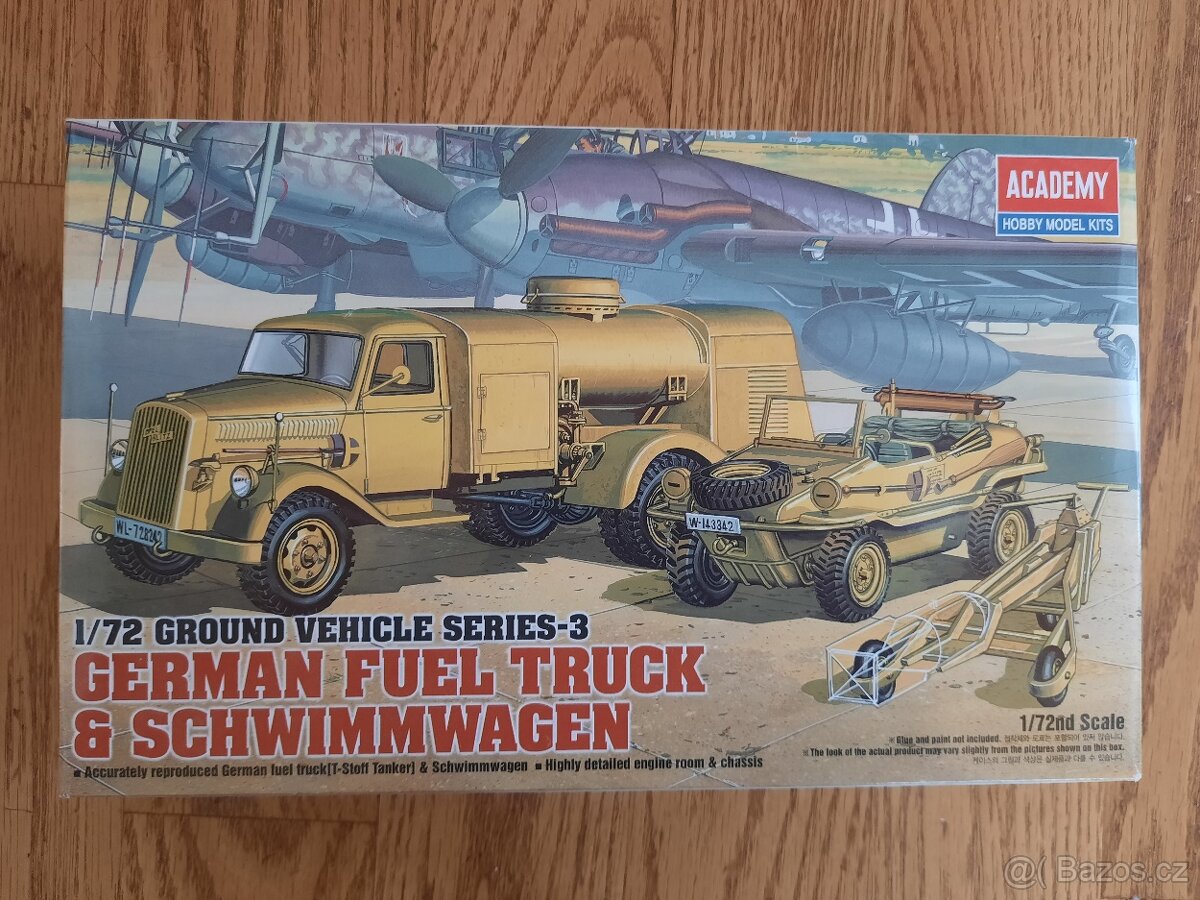 Academy 13401 GERMAN FUEL TRUCK & SCHWIMMWAGEN