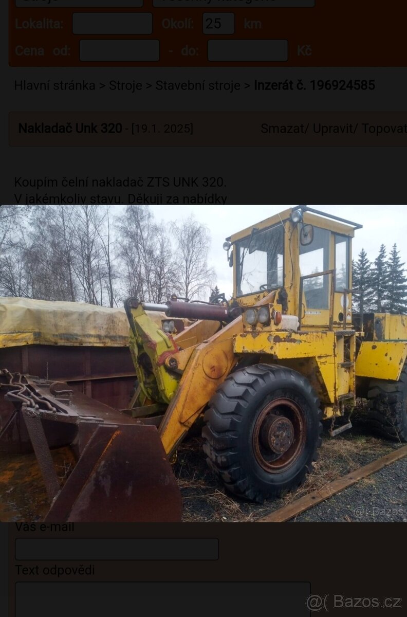 Koupím Nakladač UNK 320
