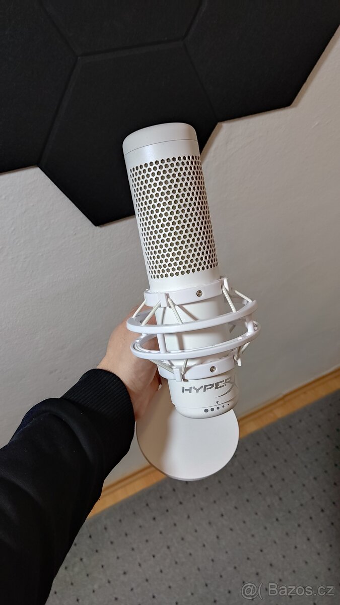 🎤 USB Mikrofon HyperX QuadCast S (bílý)