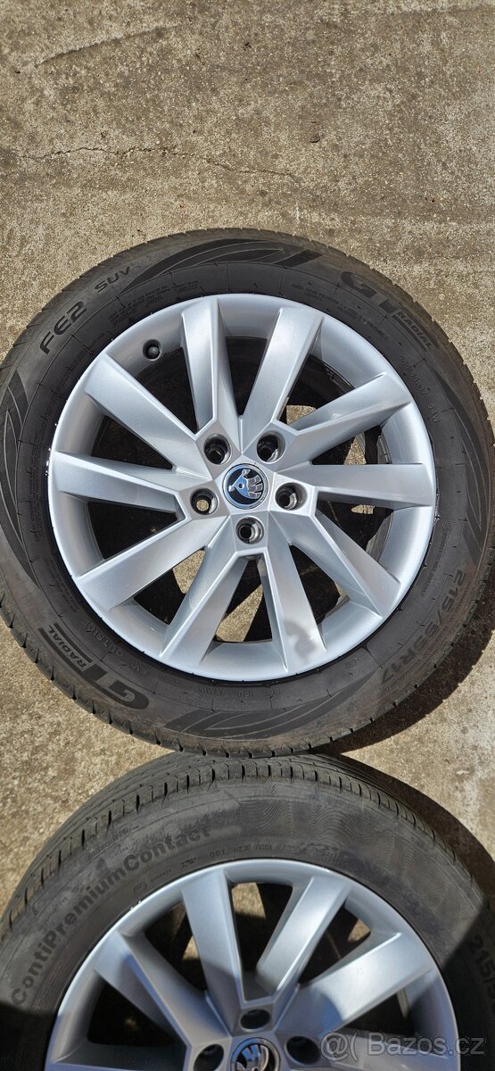 Alu kola Škoda Superb Stratos r17 215/55