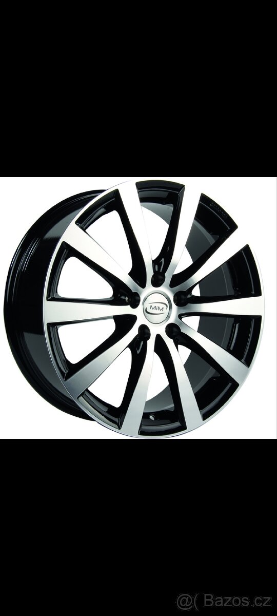 Mim Monza Black Mirror 18" 5x108 na letních pneu