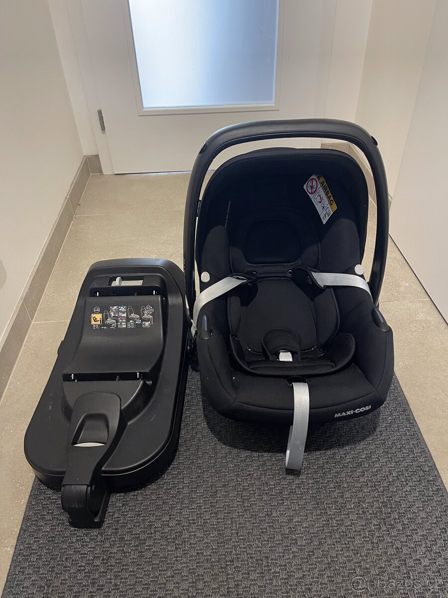 Maxi cosi autosedačka+isofix+2 druhy adapterov na kočárek