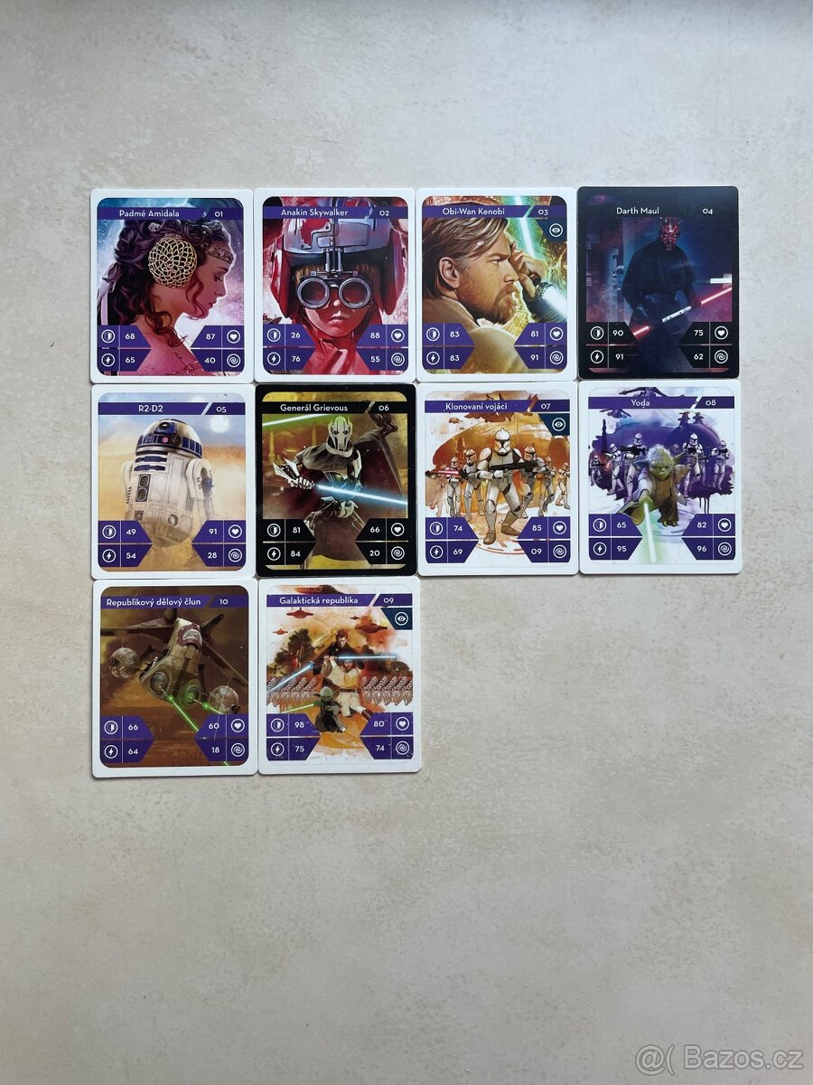Star Wars sběratelské karty z roku 2019