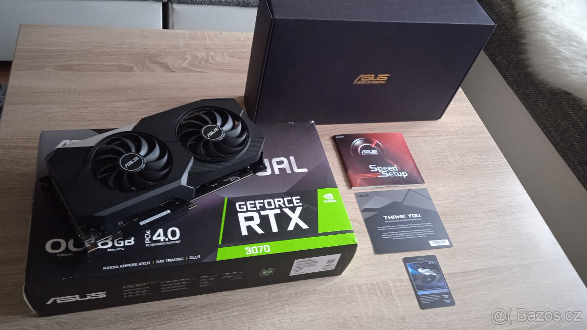 RTX 3070 ASUS DUAL O8G - PERFEKTNÍ STAV - JAKO NOVÁ