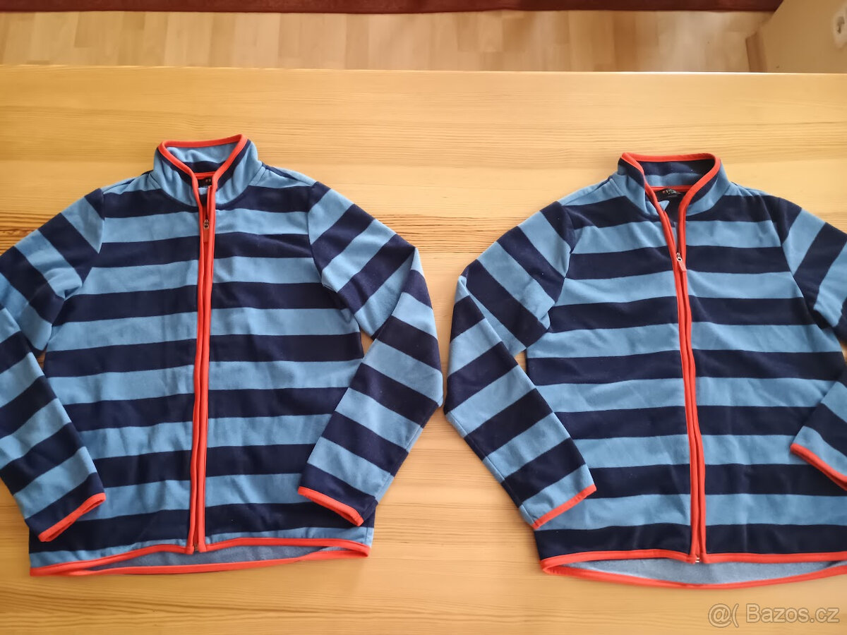 2x fleecová mikina Tchibo vel.158/164