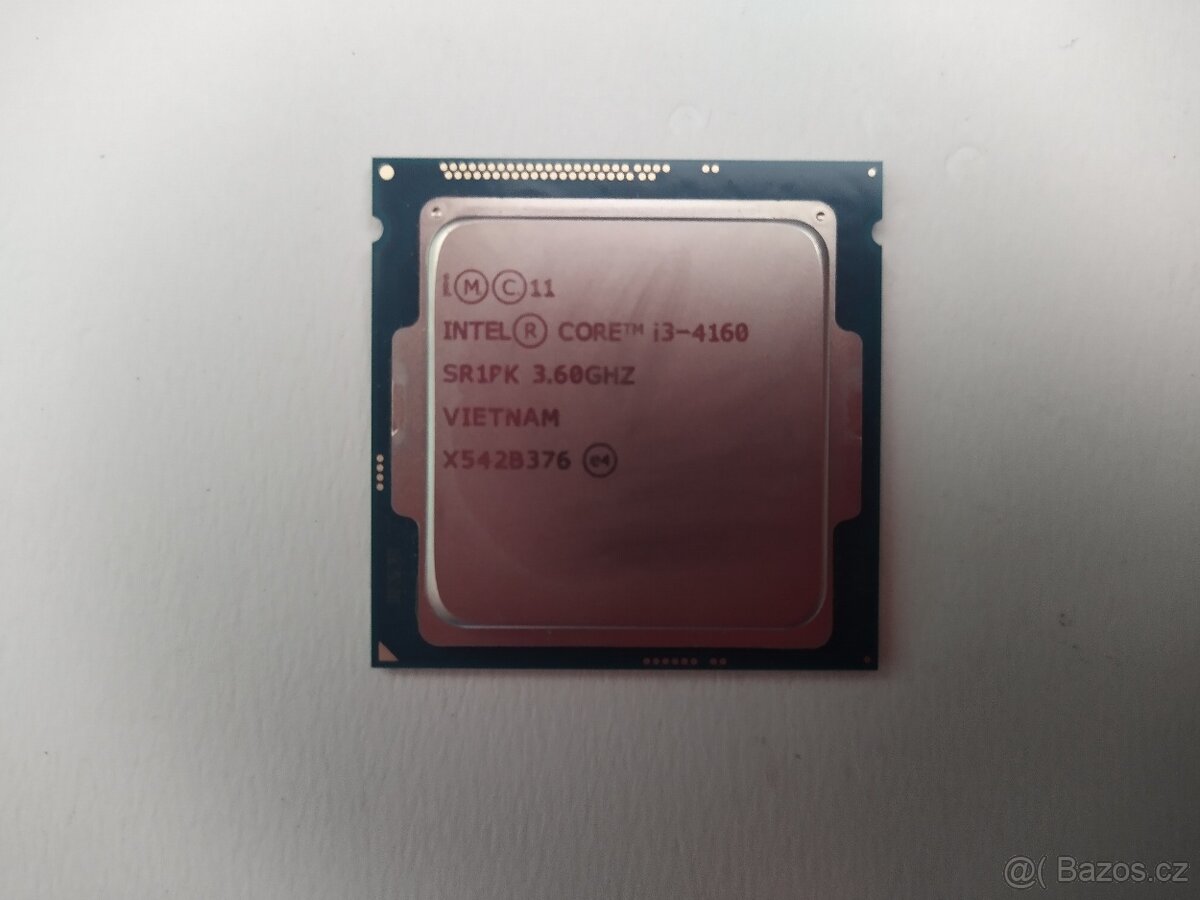 Intel core i3 4160, 2 jádra, 3.6 GHz, lga 1150