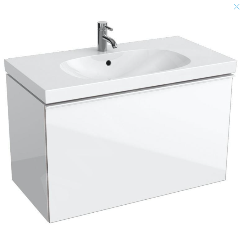 Nové umyvadlo, skříňka 90 cm, Geberit Acanto