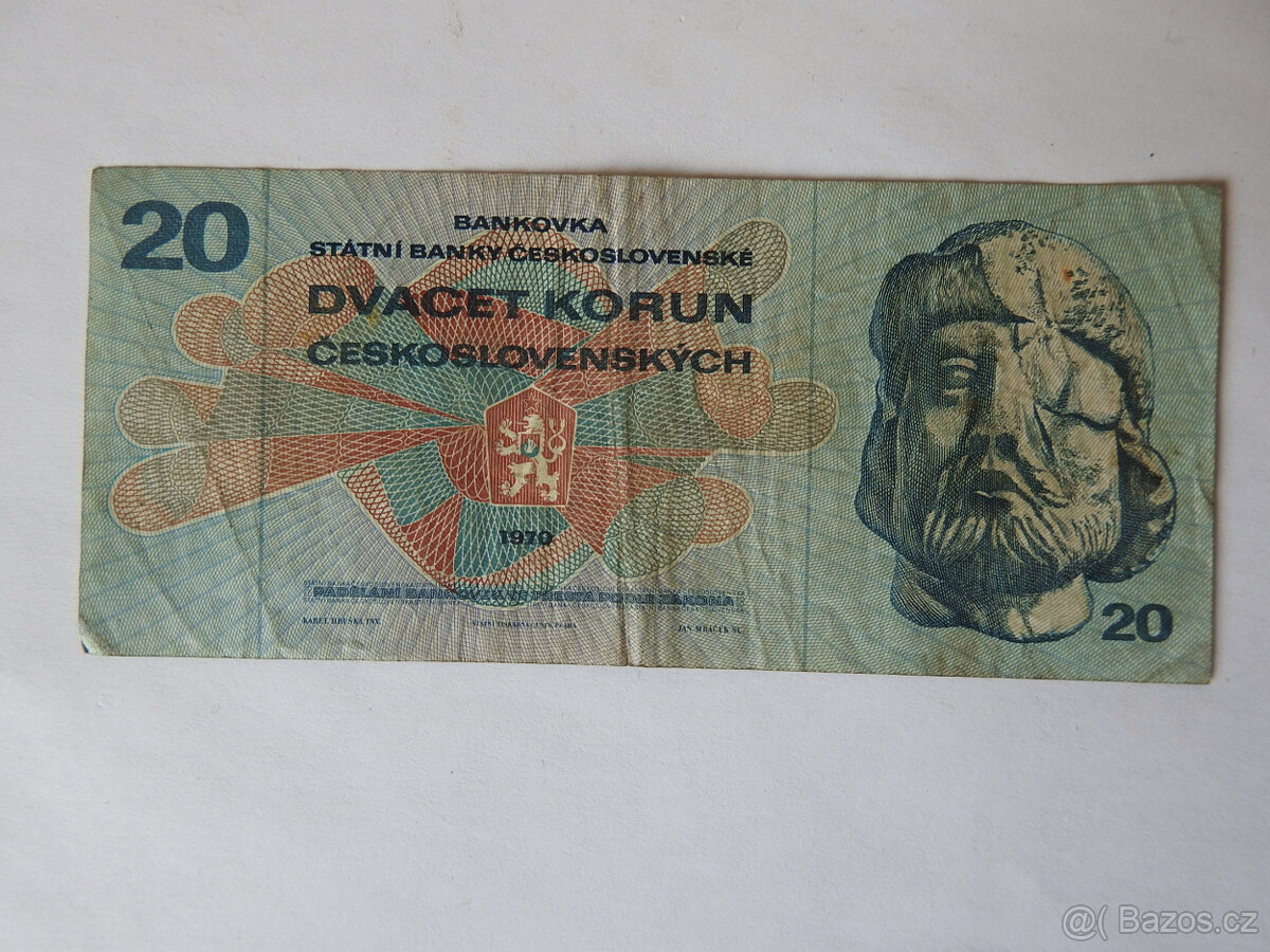 20kčs 1970 serie F 02