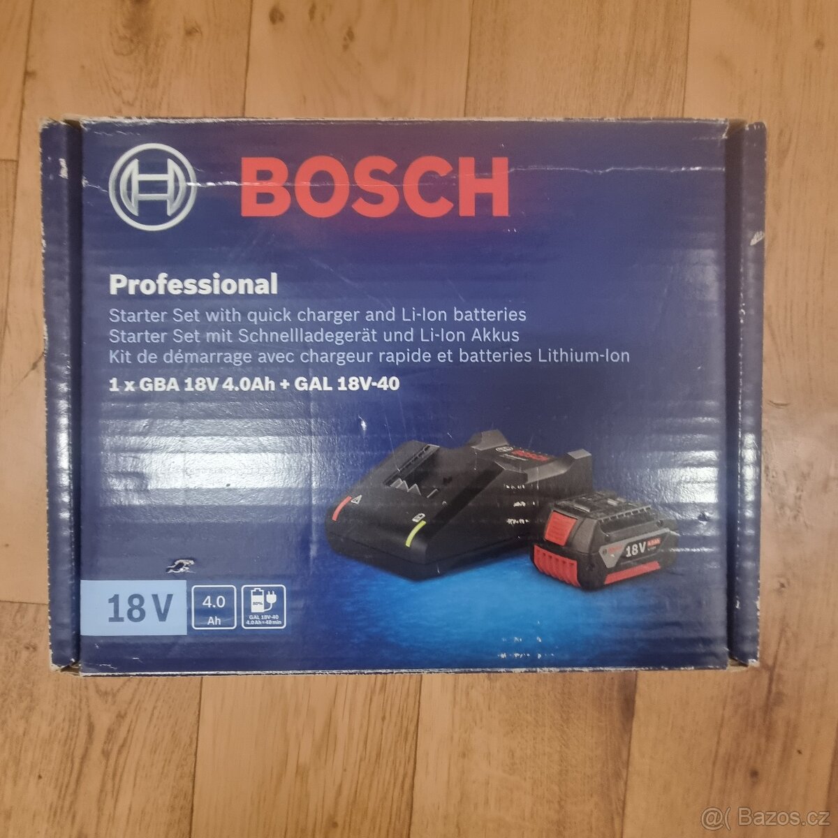 Starovaci sada BOSCH 1 X GBA 18V 4.0Ah+ GAL 18V-40