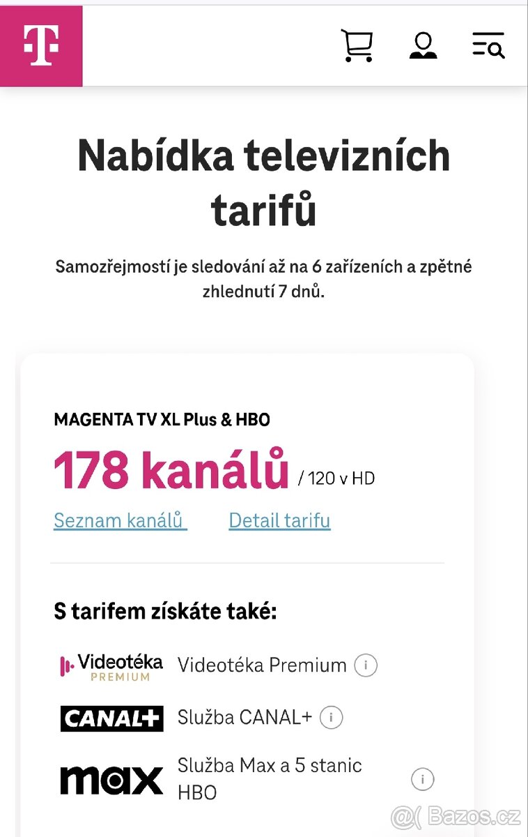 Iptv Magenta TV xl Plus