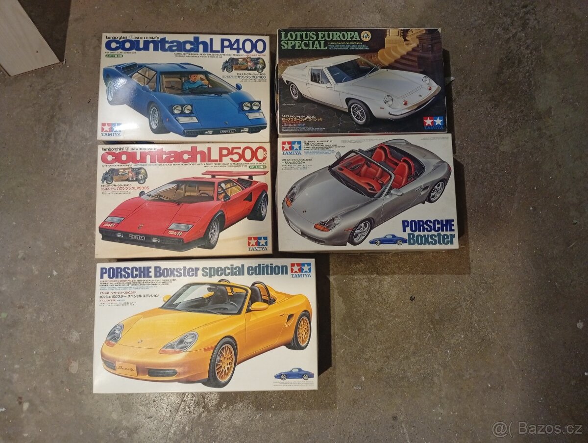 Tamiya 1/24 Lambo, Lotus, Porsche