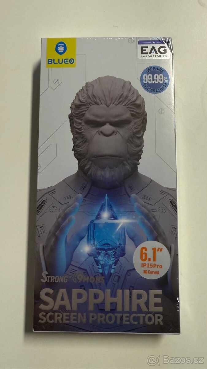 Safírové sklo Blueo Sapphire iPhone 15Pro
