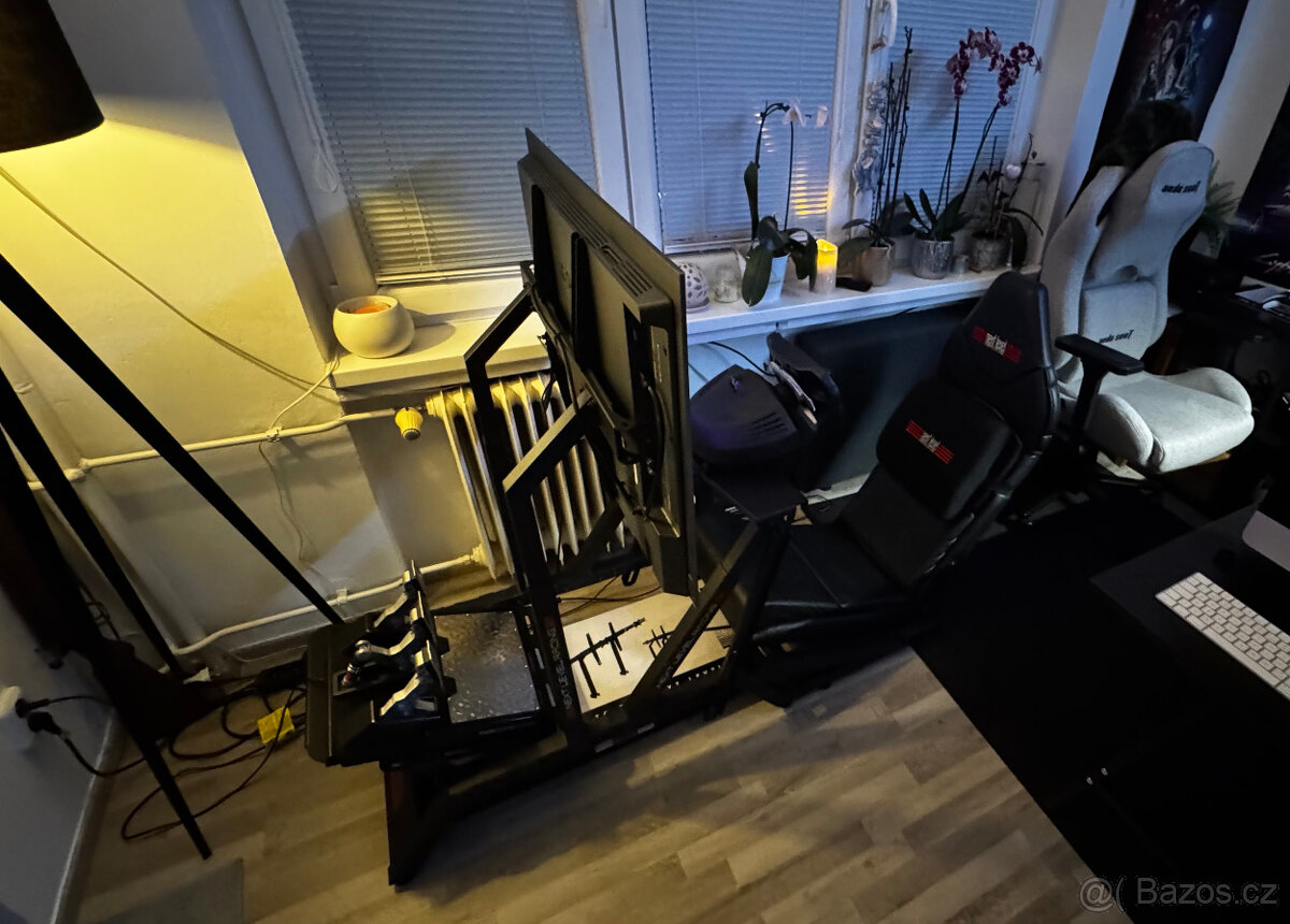 NEXT LEVEL RACING F-GT Cockpit + Monitor Stand