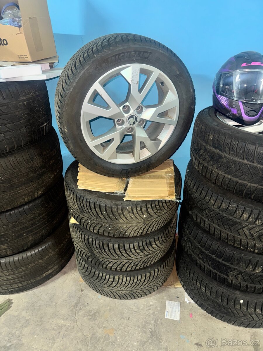 Originál alu kola 17" na Škoda Octavia zimní