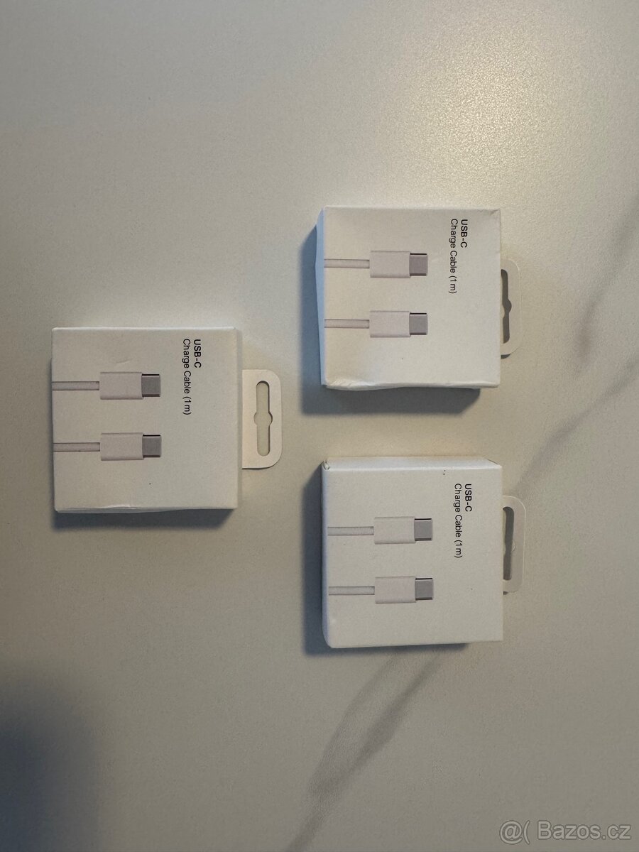 3x Originální USB-C nabíjecí kabel iPhone 15/16/17