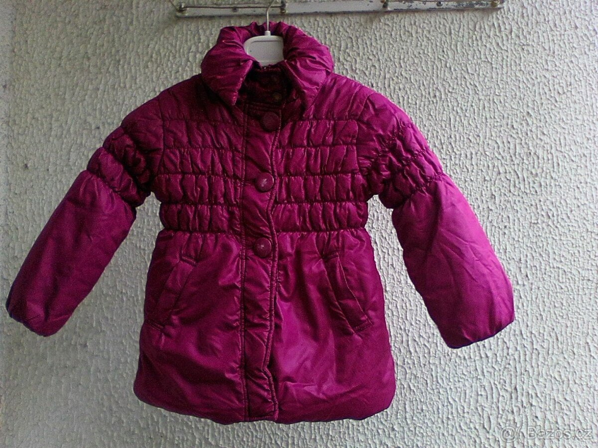 Dívčí prošívaná bunda zn. Kenvelo, vel. 108 – 114