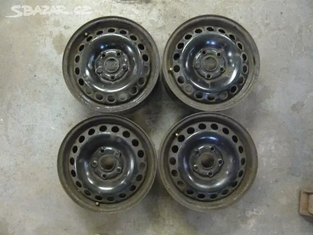 Škoda Disky 15", 5x112x57, ocelové disky 15". -