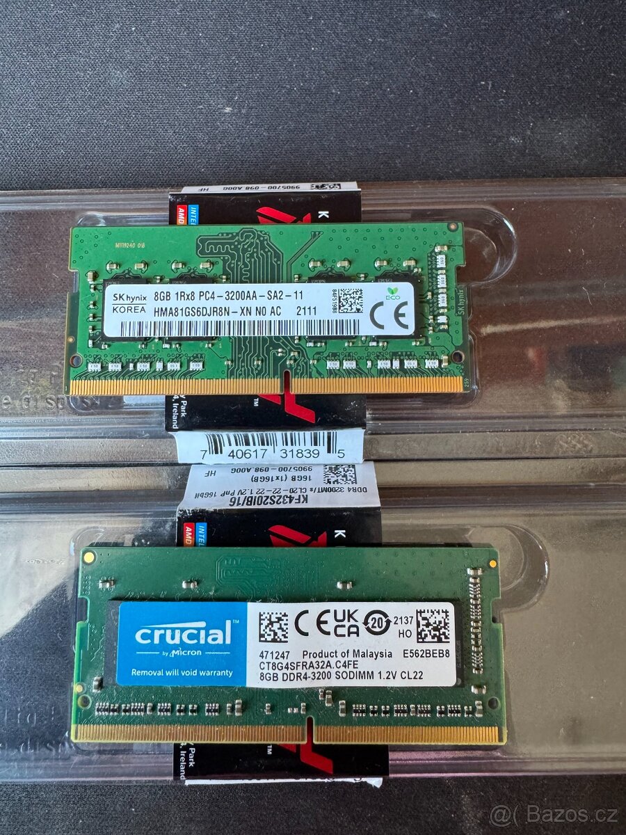 2x 8GB SO-DIMM DDR4 3200MHz