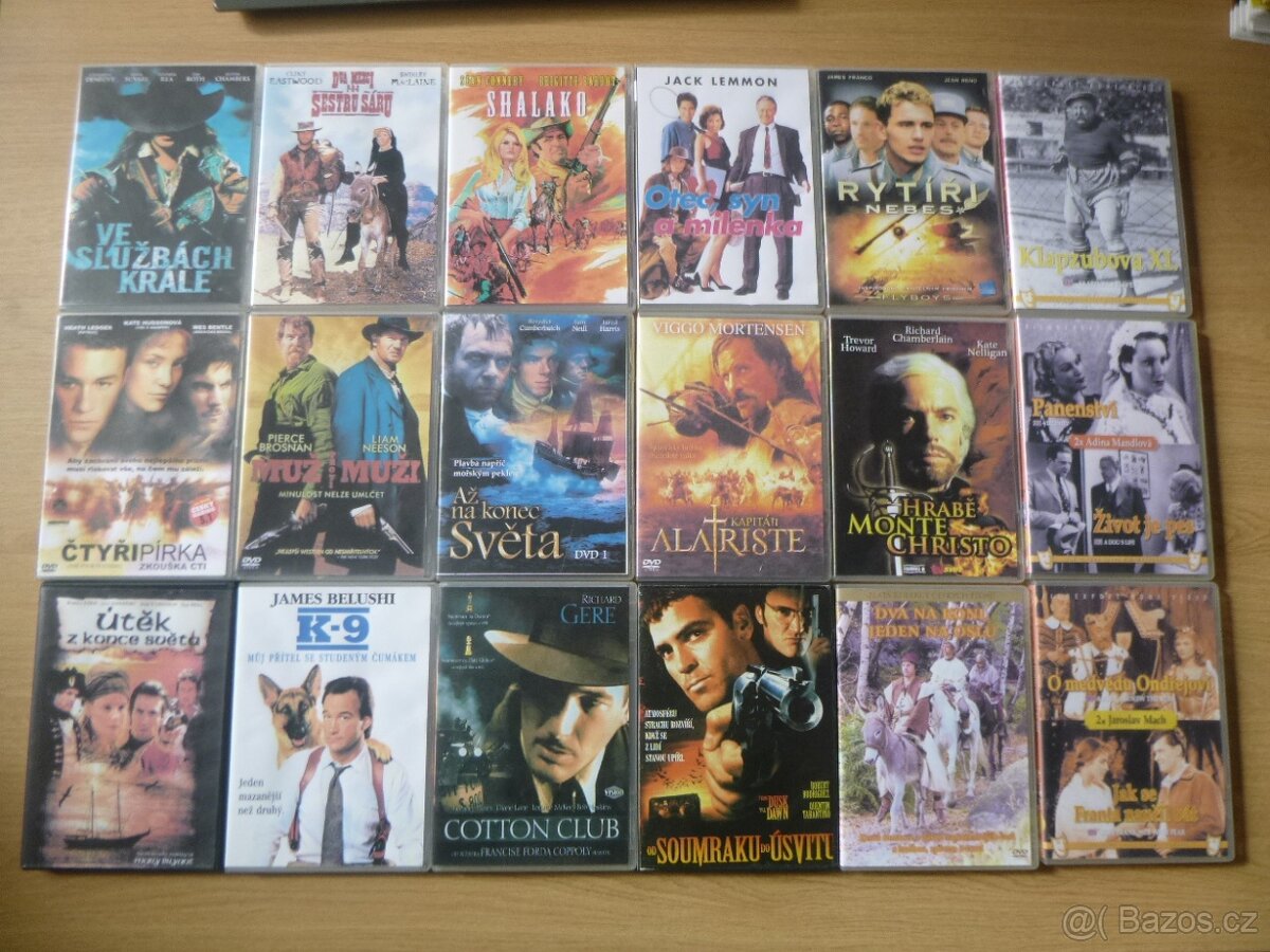 18x originalni dvd s filmem CZ DABING + ZDARMA 9x DVD