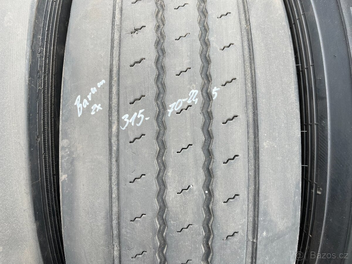 VODÍCÍ pneu BARUM 315/70R22.5 315 70 22.5 R22.5