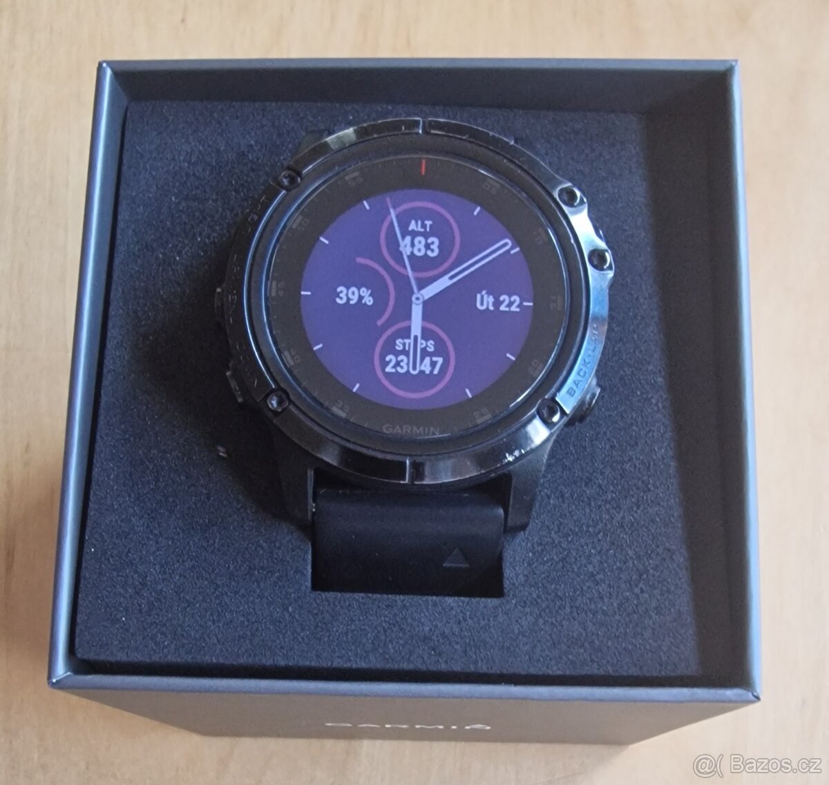 Garmin Fenix 5x Plus Sapphire + příslušenství