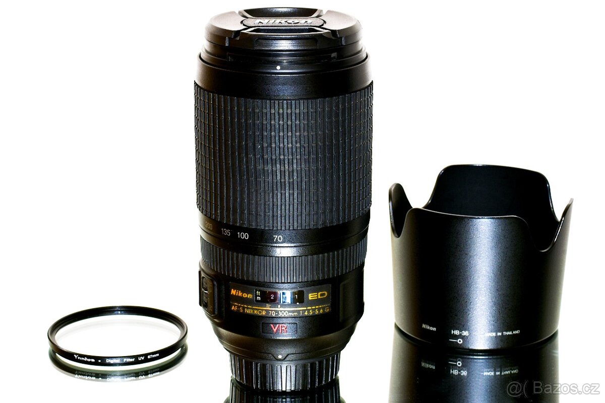 Nikon AF-S Nikkor 70-300mm VR + UV filtr TOP STAV