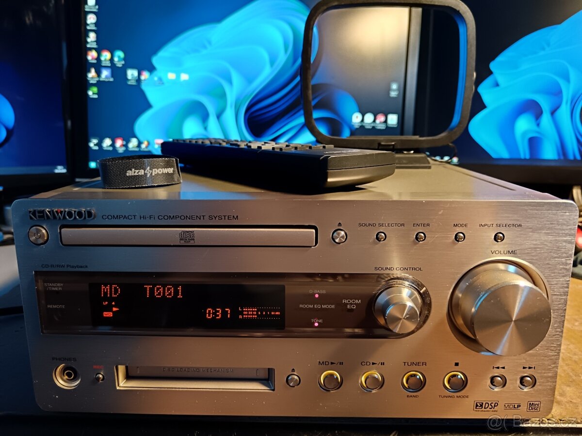 Midi systém Kenwood R-K700 - Minidisk, CD, Tuner