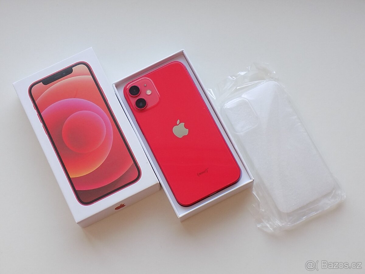 APPLE iPhone 12 mini 64GB Product RED - ZÁRUKA 12 MĚSÍCŮ