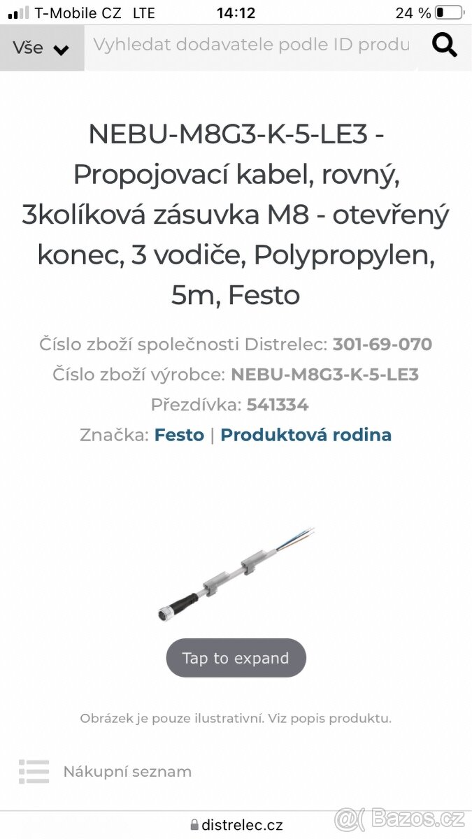 festo propojovací kabely 29ks automatizace
