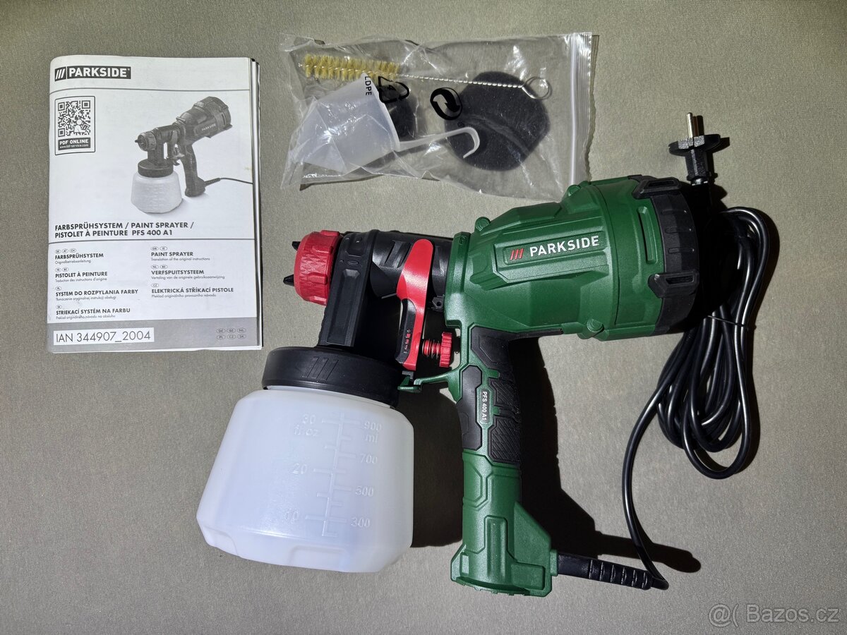 Parkside elektrická stříkací pistole PFS 400 A1