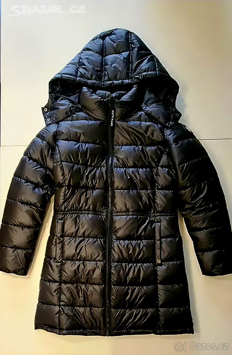 Pepe Jeans kabat vel M černý,nový s visackou