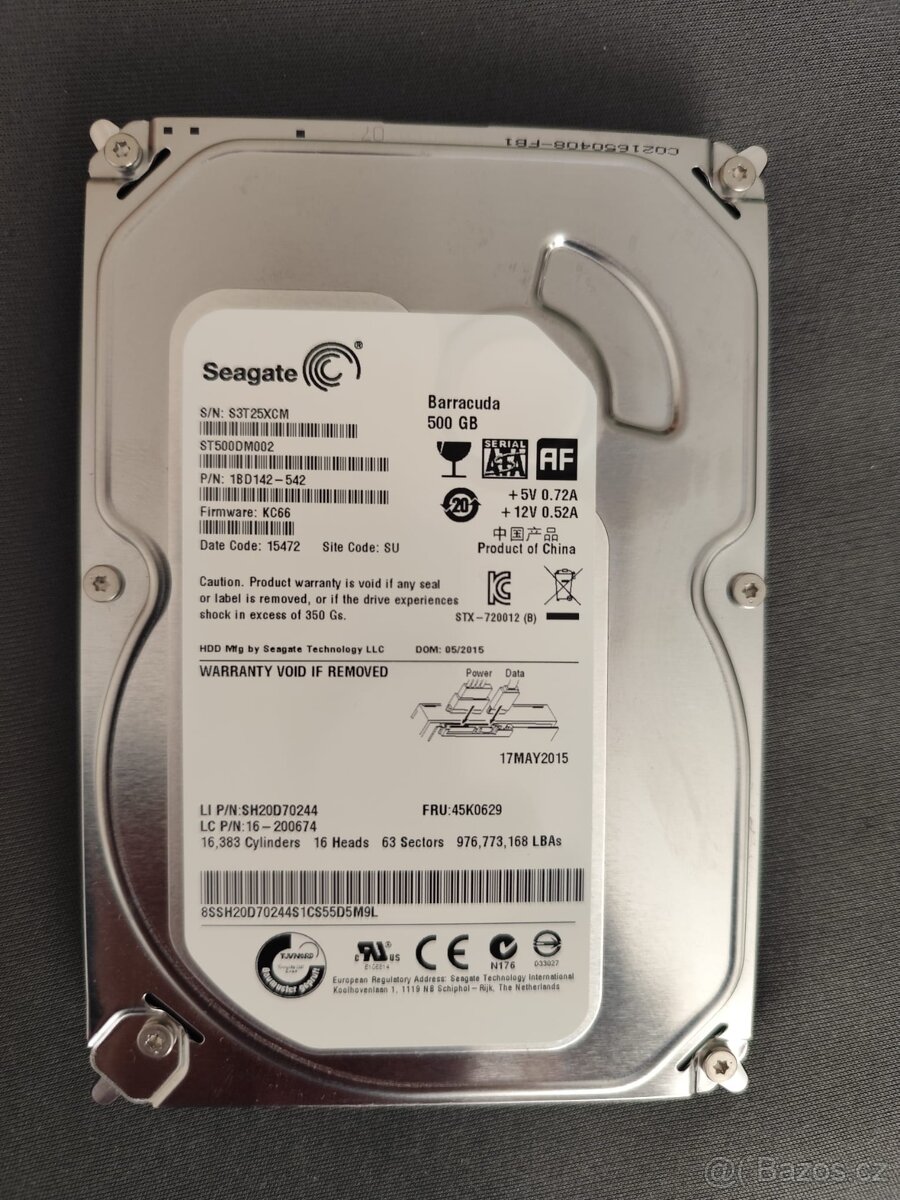 HDD Seagate Baracuda 500GB
