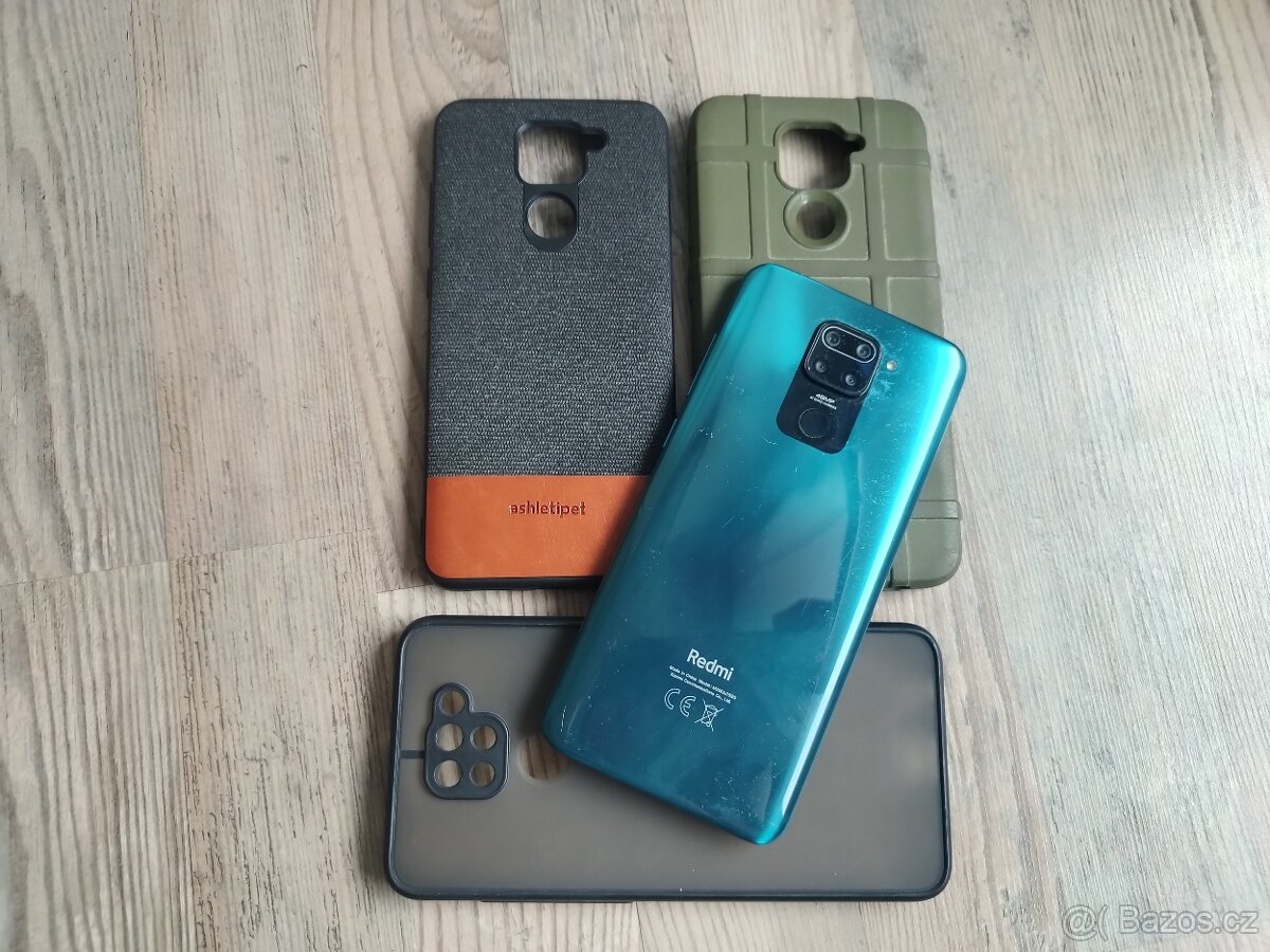 Xiaomi Redmi Note 9, 128GB,  včetně skla a krytů