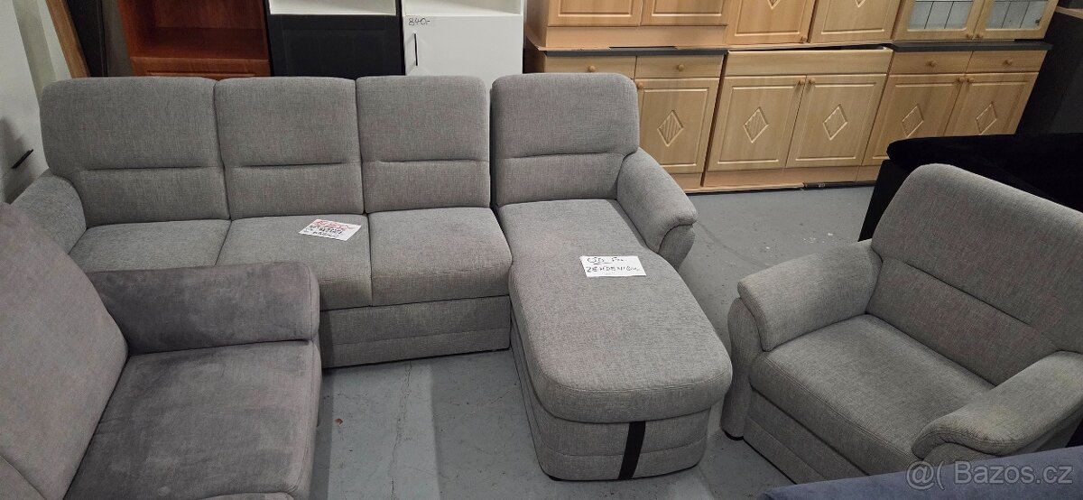 Nová Rohová sedačka + křeslo