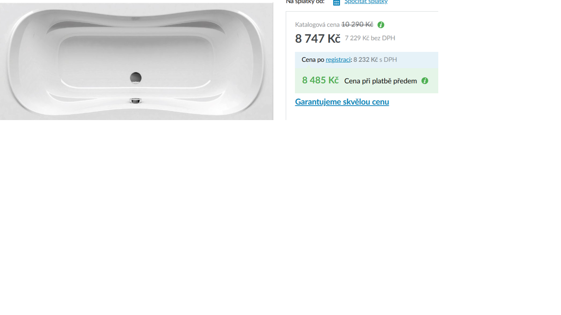 RAVAK Vana Campanula II 180x80